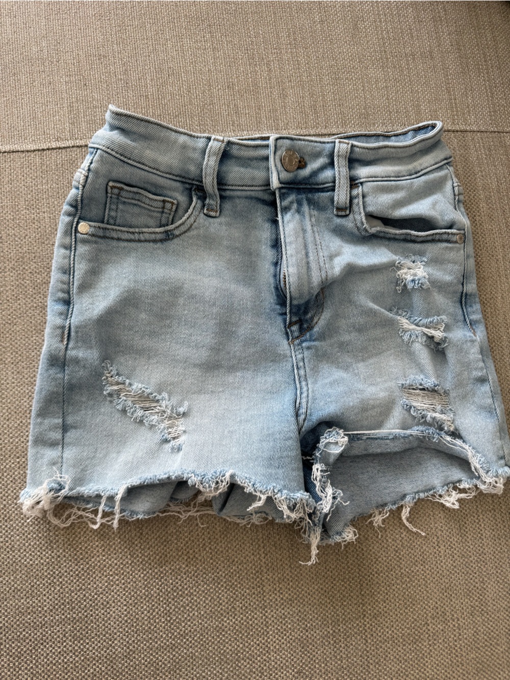 Guess Light Blue Distressed Denim Women’s Shorts